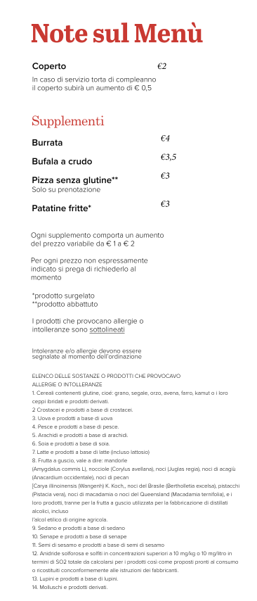 Menu Avalon-7