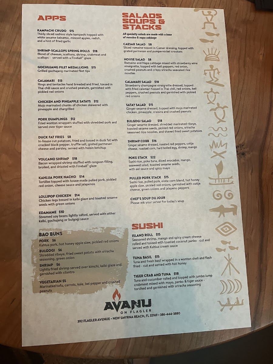 Menu Avanu On Flagler-6