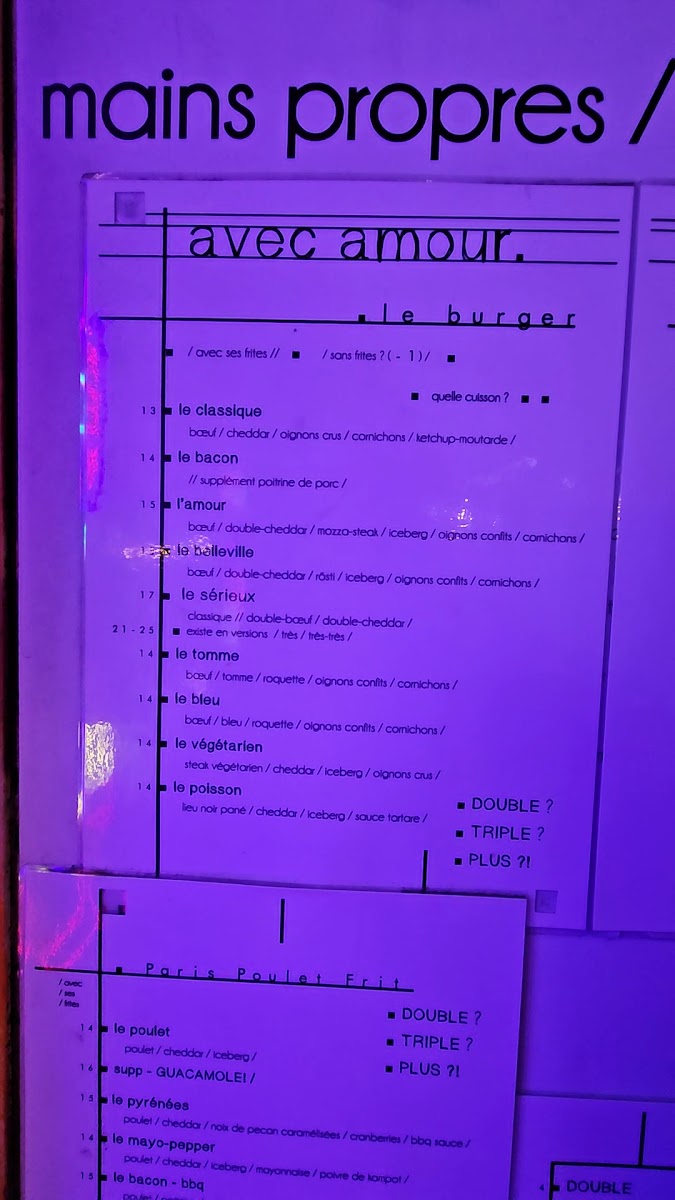 Menu Avec Amour - Le Burger Belleville-5