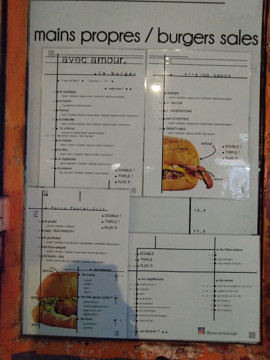Menu Avec Amour - Le Burger Belleville-7