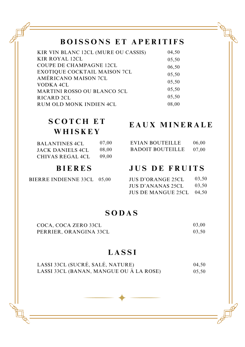 Menu Avi Ravi-7