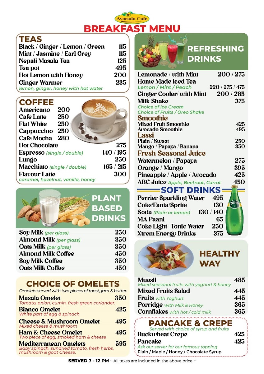 Menu Avocado Cafe, Thamel-4