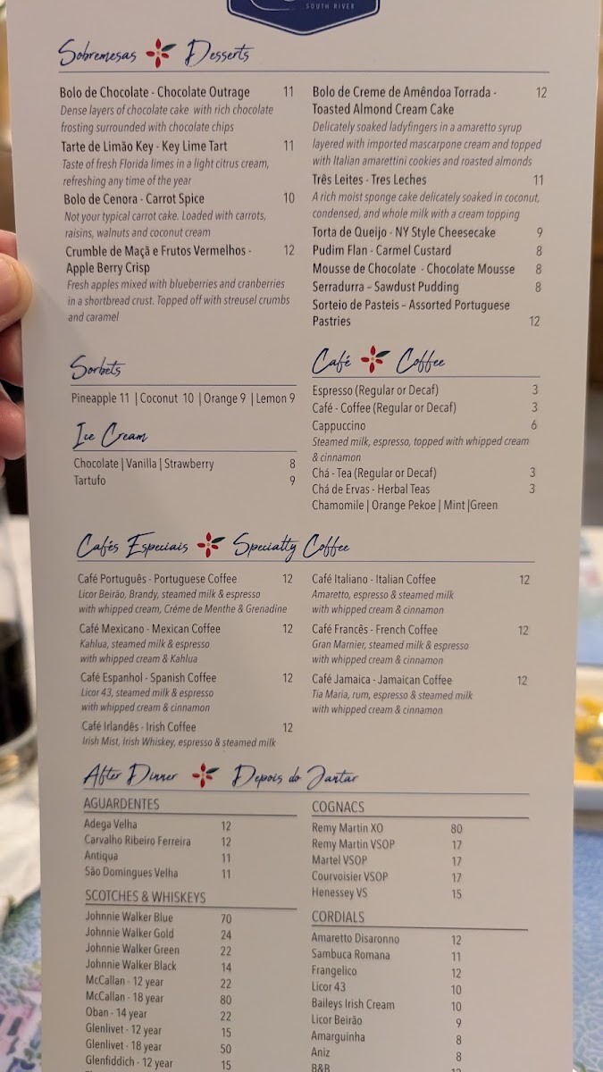 Menu Avo's Ria Mar-2