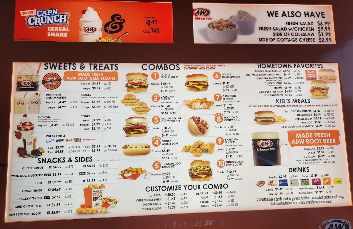 Menu A&w All-American Food-1