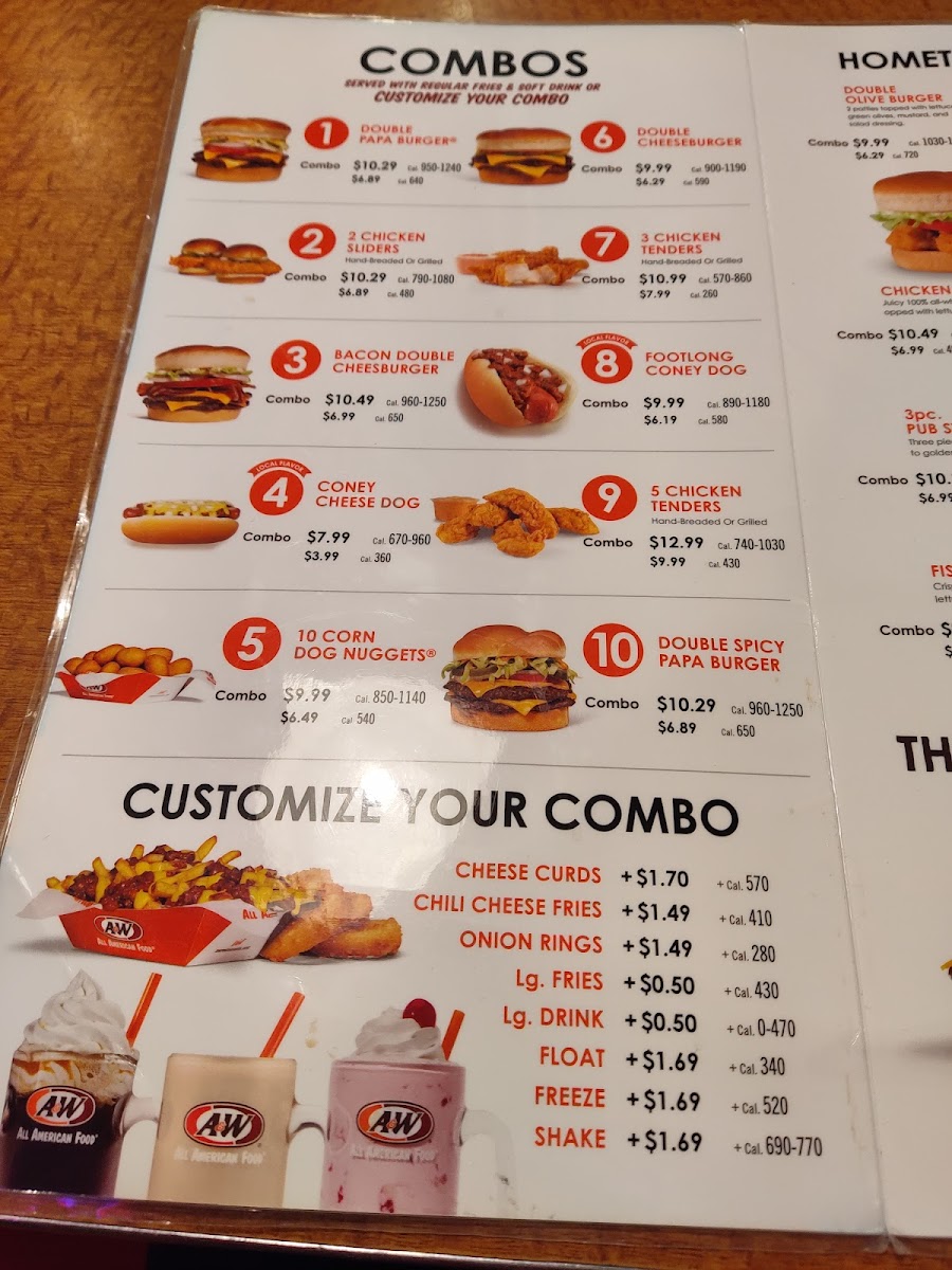 Menu A&w All-American Food-5