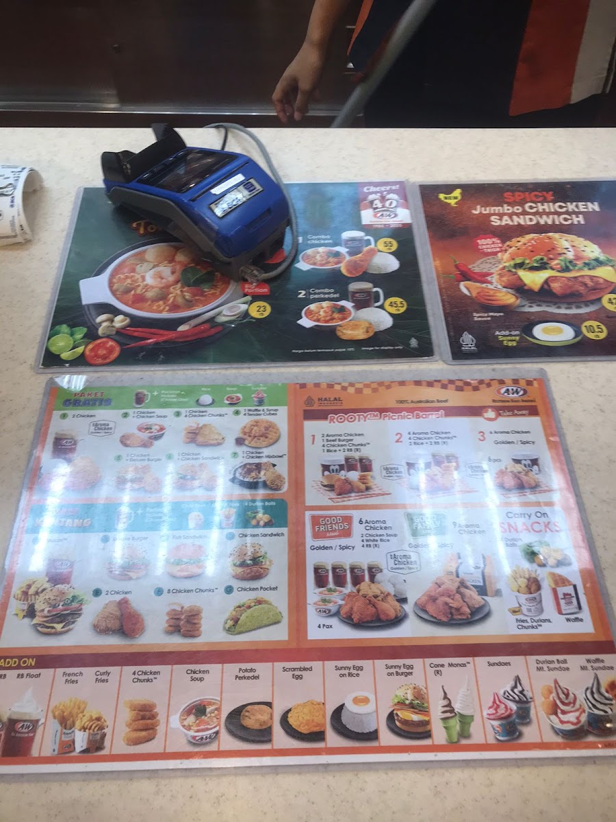 Menu A&w Gandaria City-2