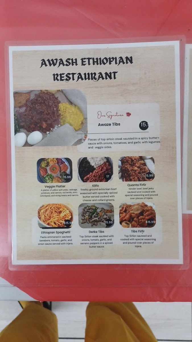 Awash Ethiopian Restaurant Menu-2