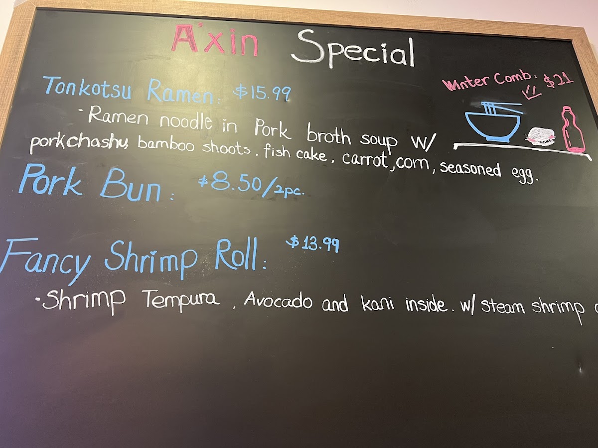 Menu A'xin Sushi&hibachi-1