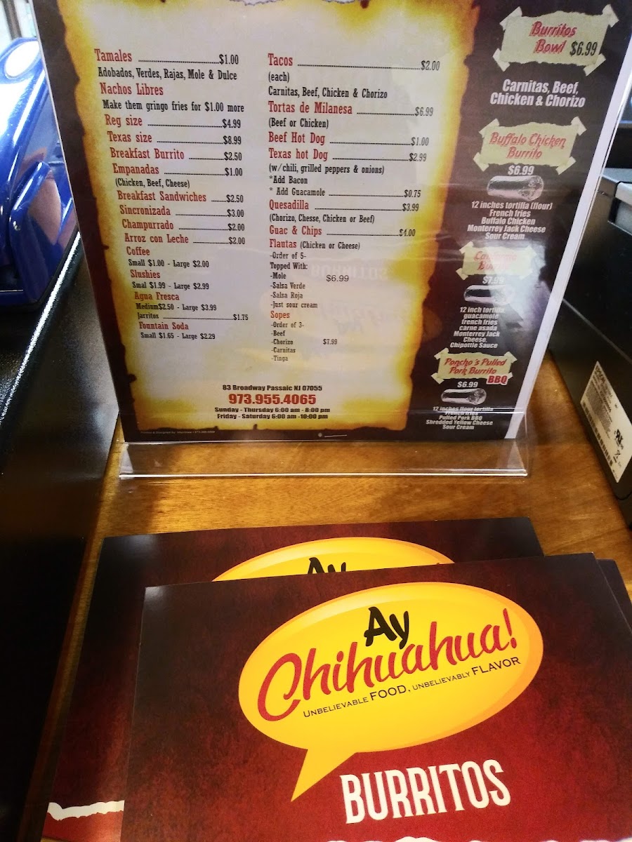 Menu Ay Chihuahua!-5