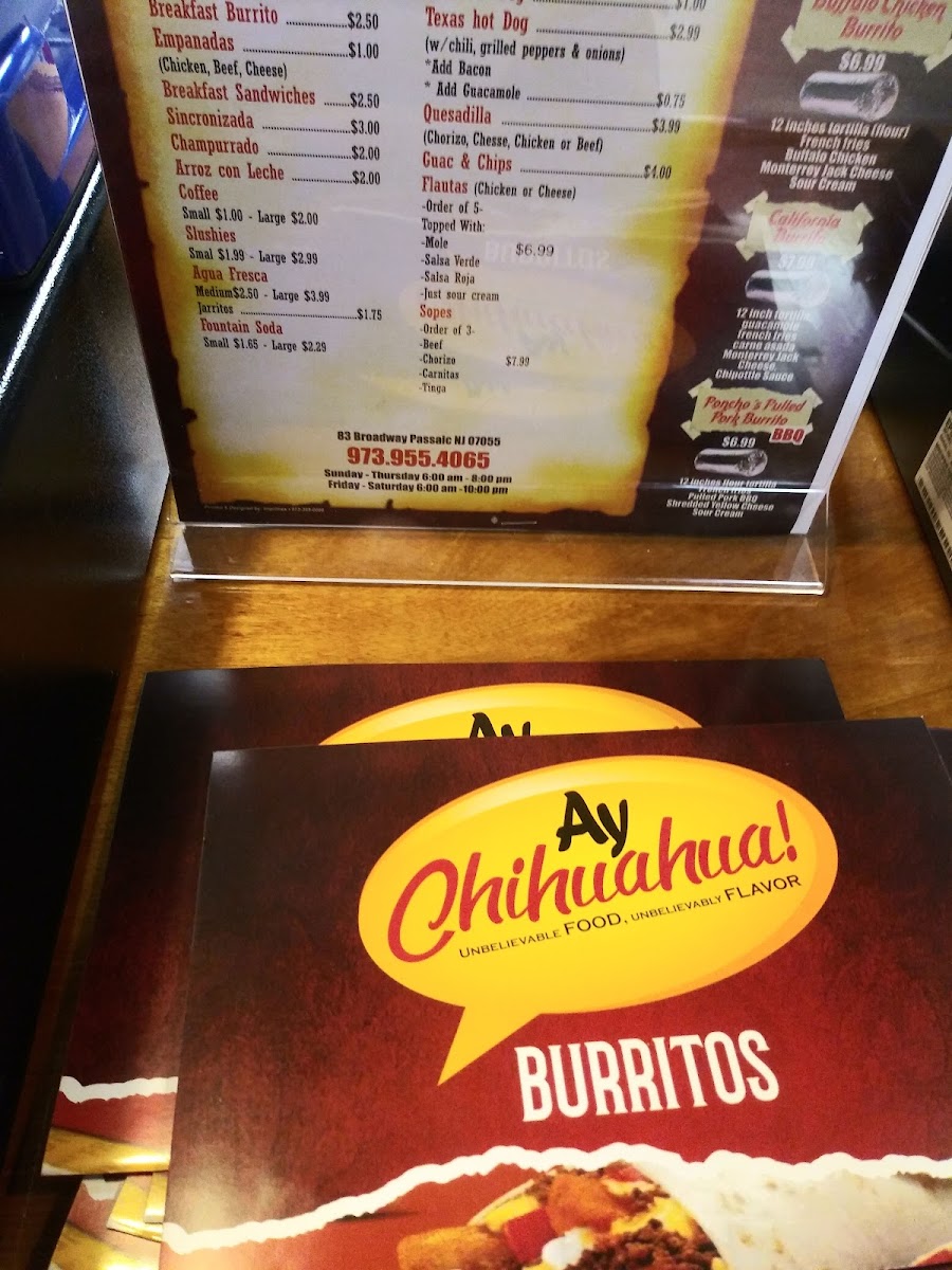 Menu Ay Chihuahua!-7