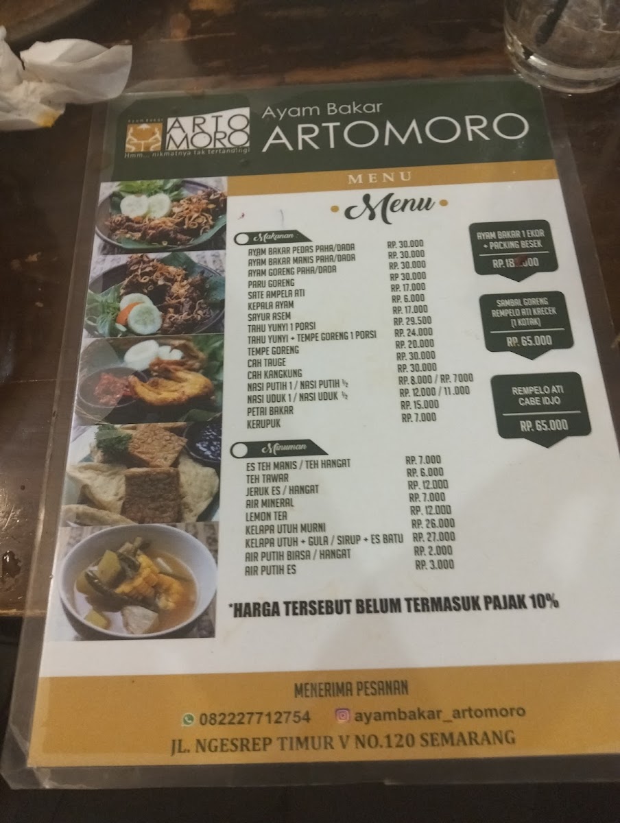 Menu Ayam Bakar Artomoro Semarang-9