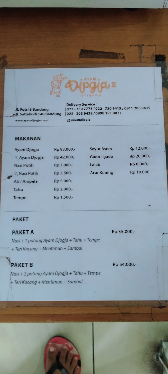 Menu Ayam Djogja Ii Istimewa-3