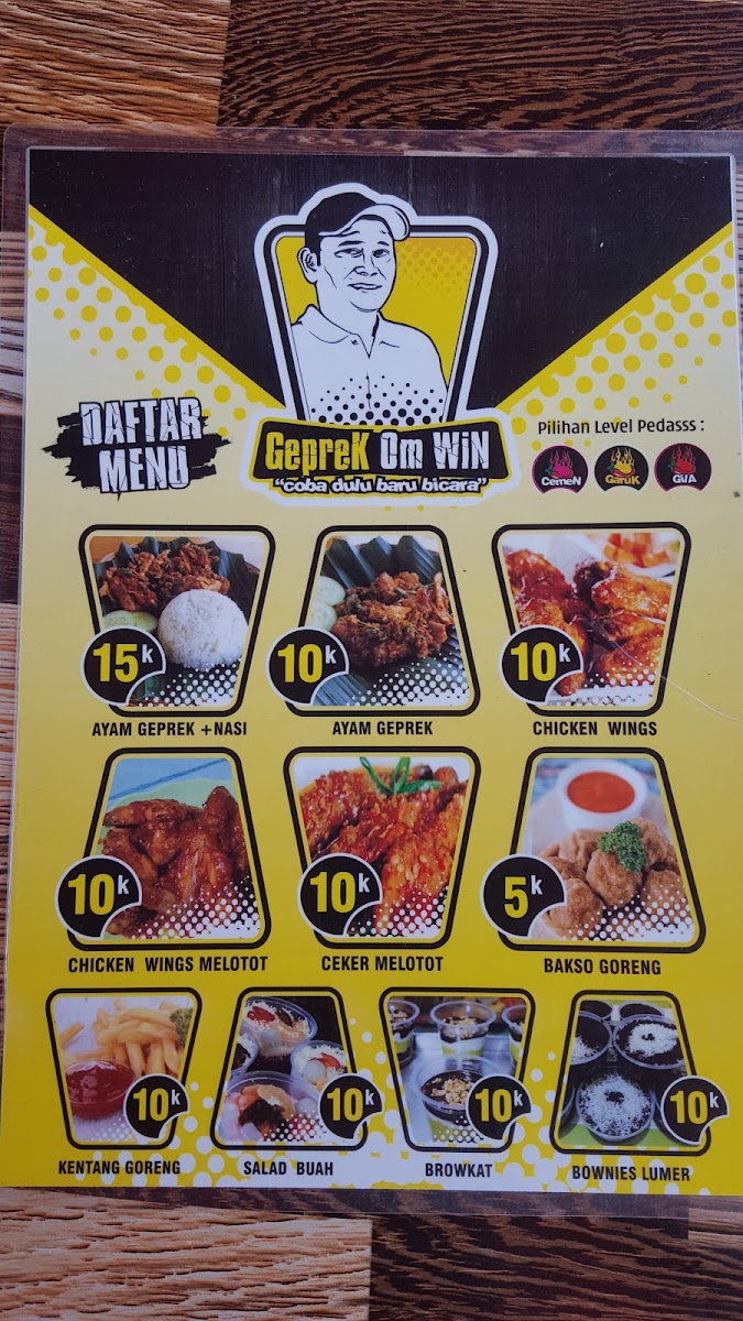 Menu Ayam Geprek Om Win-5