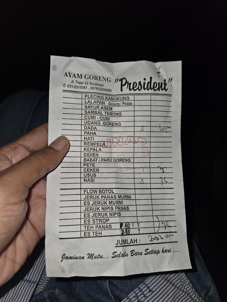 Menu Ayam Goreng President-3