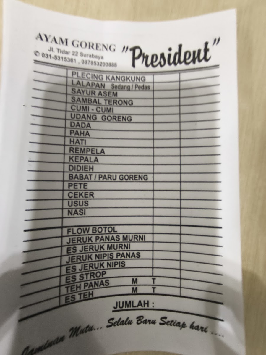 Menu Ayam Goreng President-6
