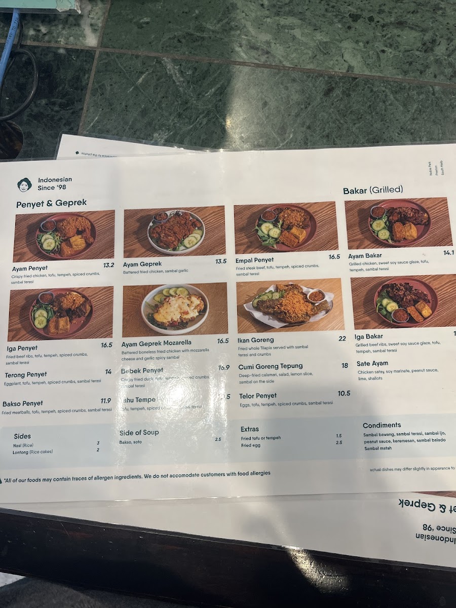 Menu Ayam Penyet Ria-9