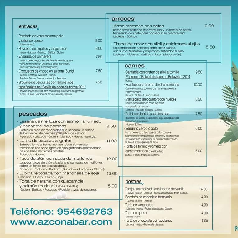 Menu Azcona Bar · Restaurant-1