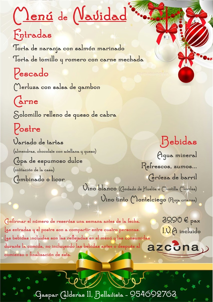 Menu Azcona Bar · Restaurant-7