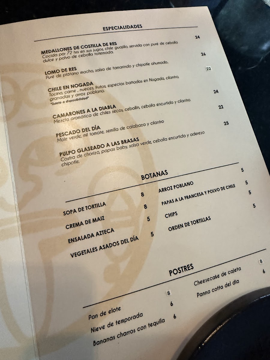 Menu Azteca Mexican Cuisine & Bar-2