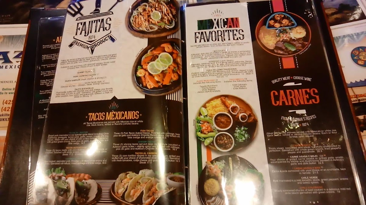 Menu Azteca Mexican Restaurants-5