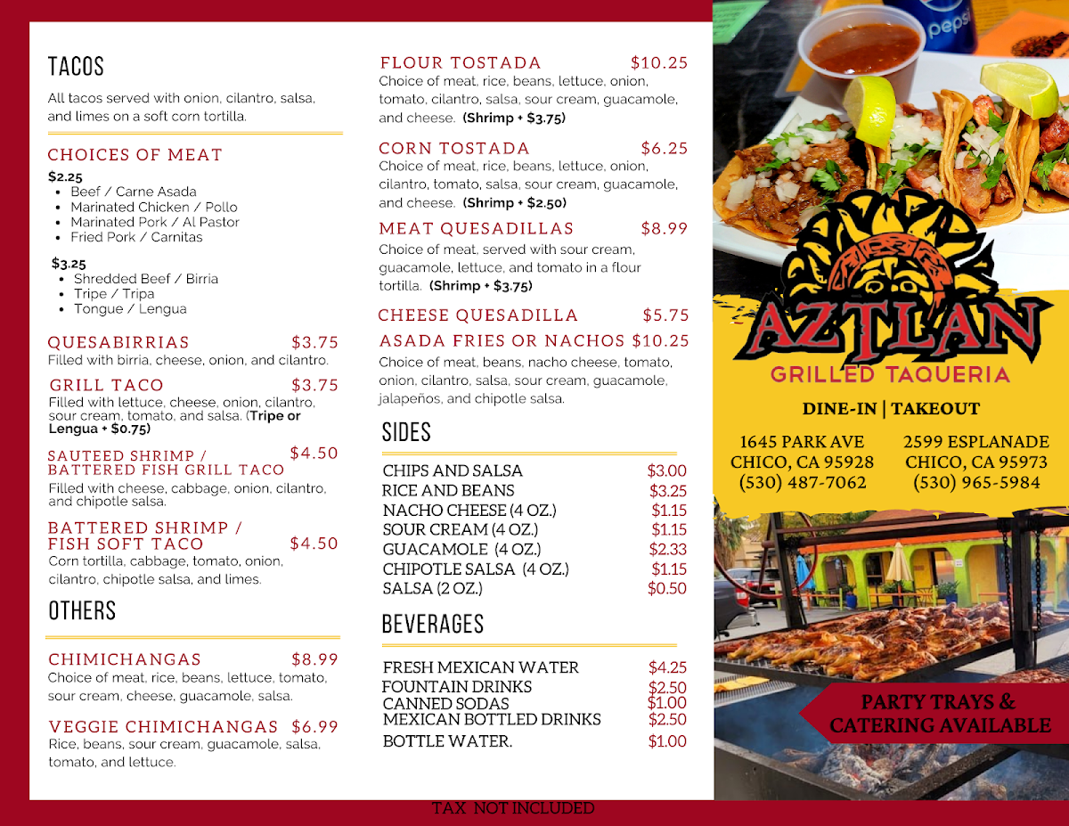 Menu Aztlan Grilled North-2