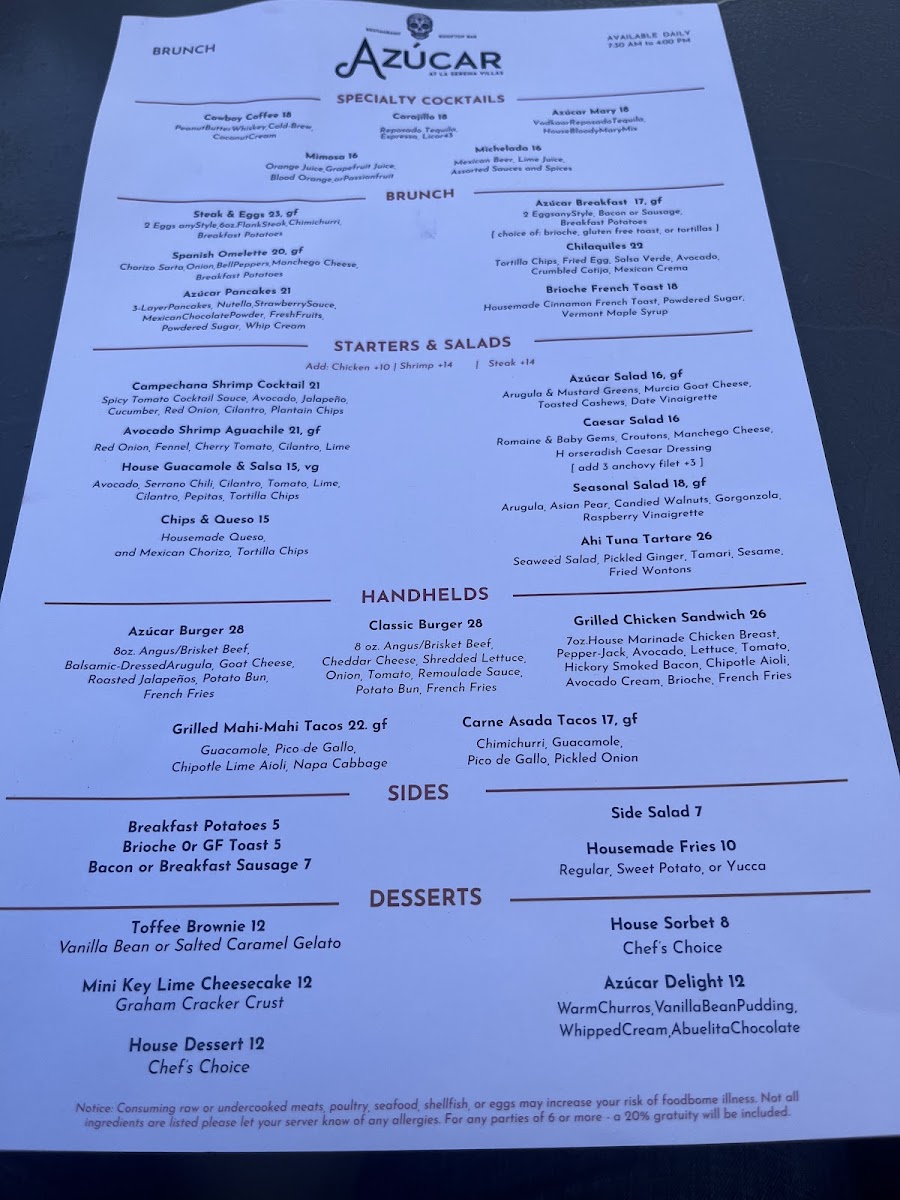 Menu Azúcar Palm Springs-1
