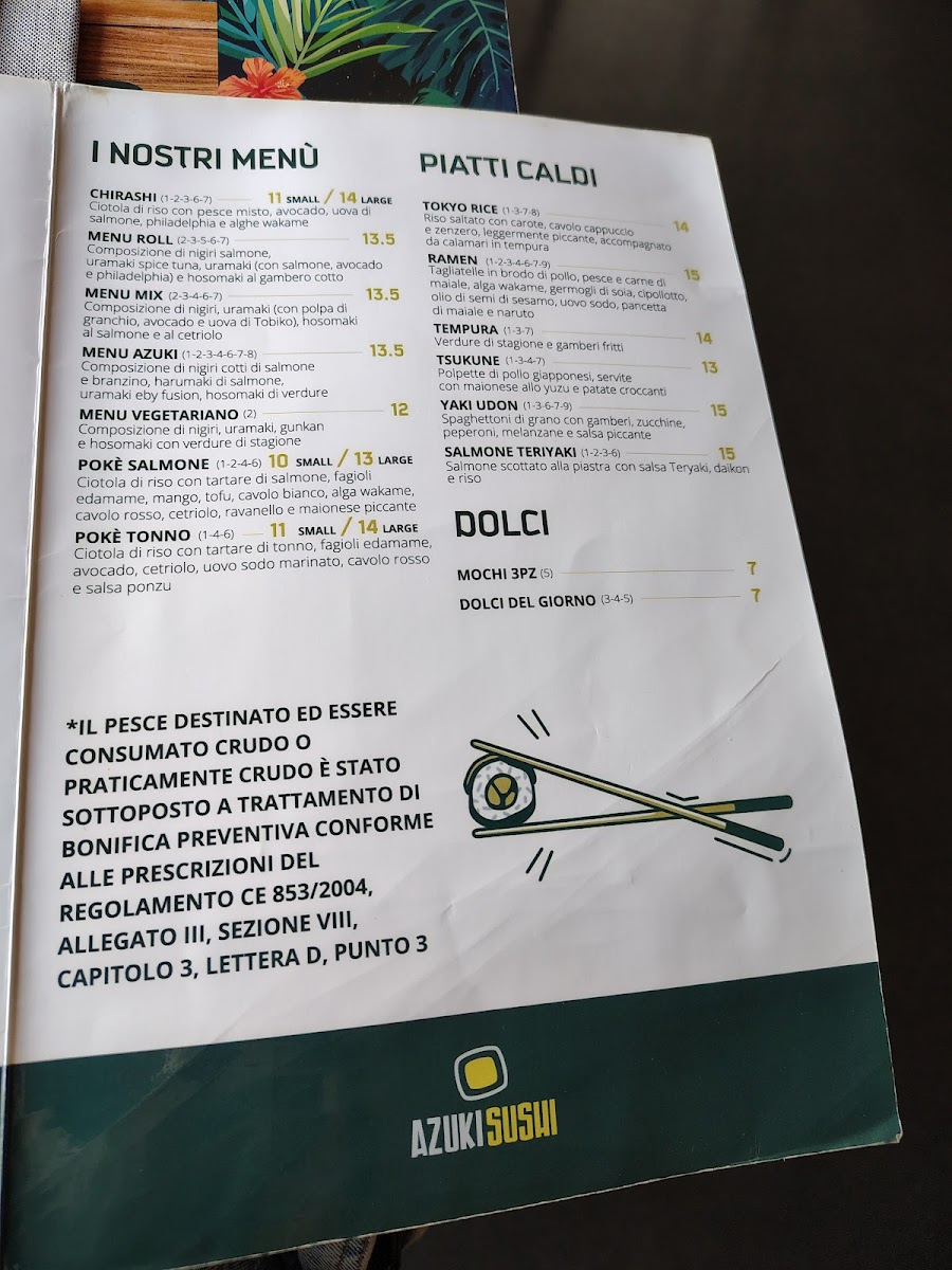 Menu Azuki Sushi-2