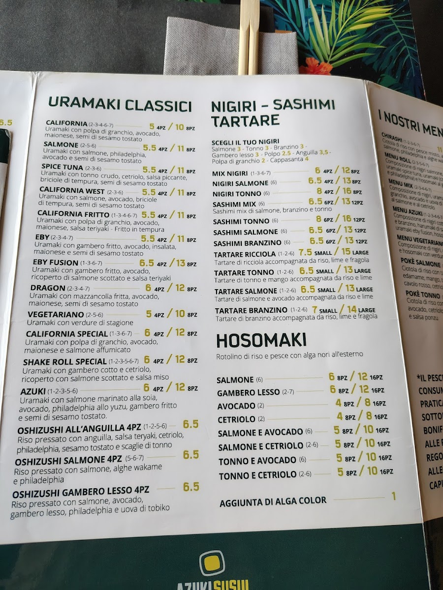 Menu Azuki Sushi-8