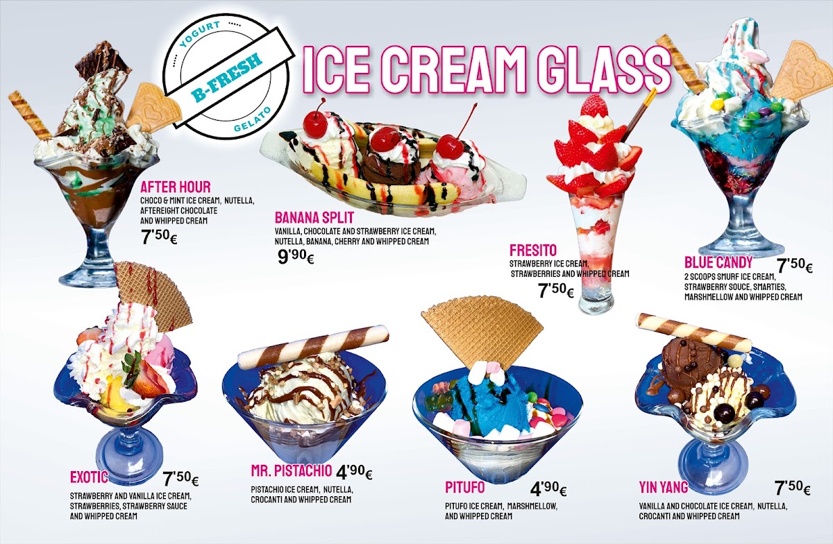 Menu B-Fresh Yogurt Cala Millor-5