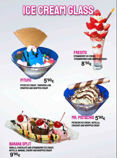 Menu B-Fresh Yogurt Cala Millor-6