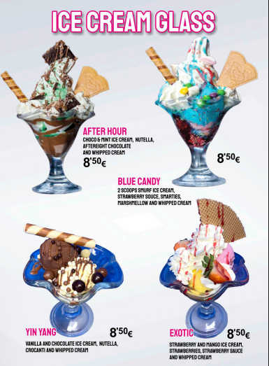 Menu B-Fresh Yogurt Cala Millor-8