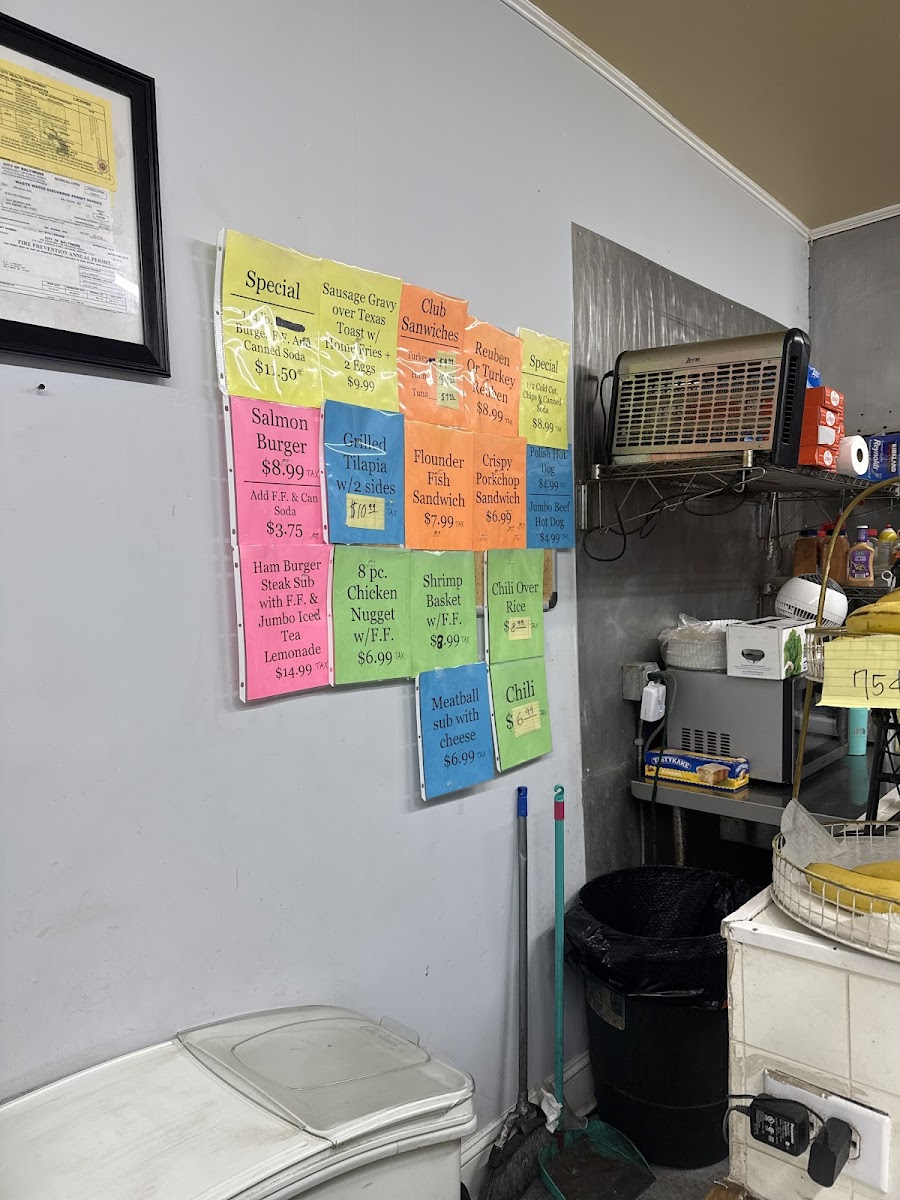 Menu B J Restaurant & Carry Out-5