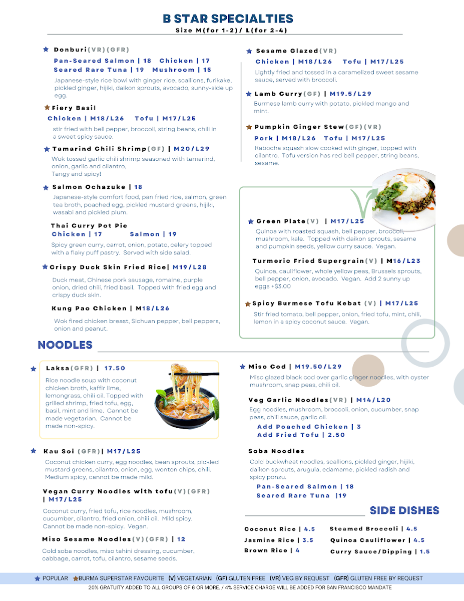 Menu B Star-1