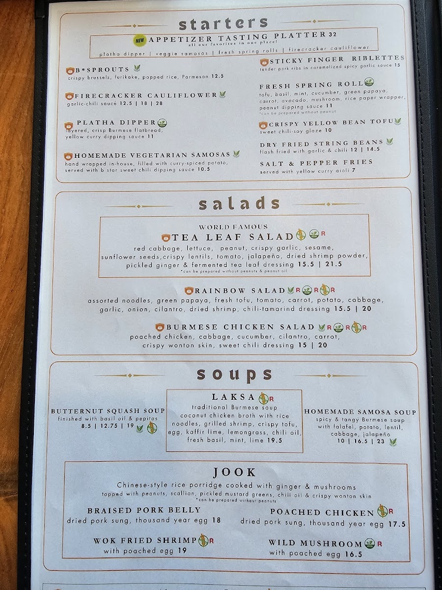 Menu B Star-6