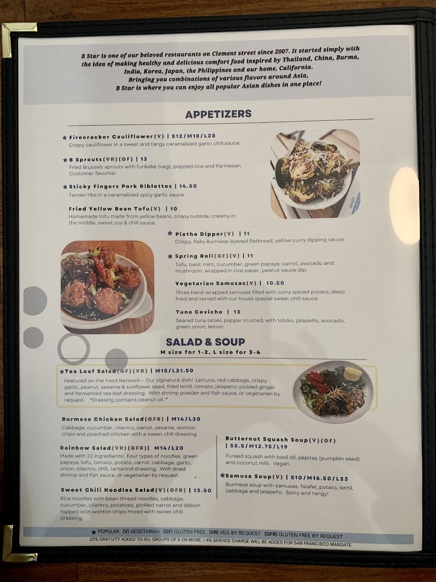 Menu B Star-7