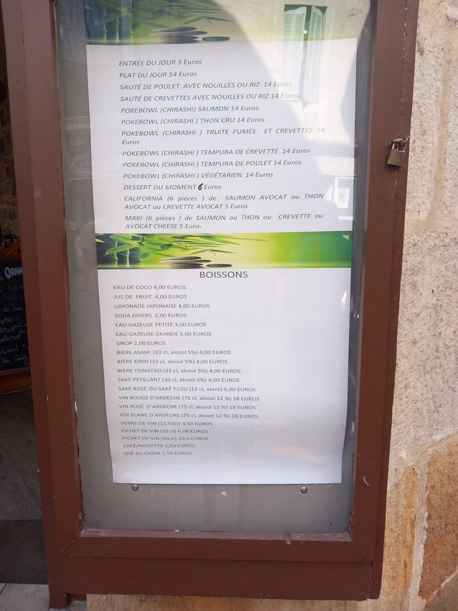 Menu B-Zen-1
