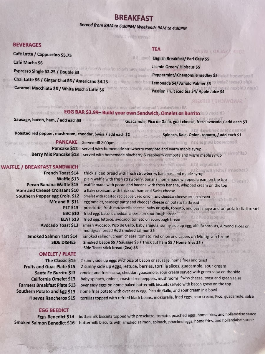 Menu B18 Coffee Kitchen-1