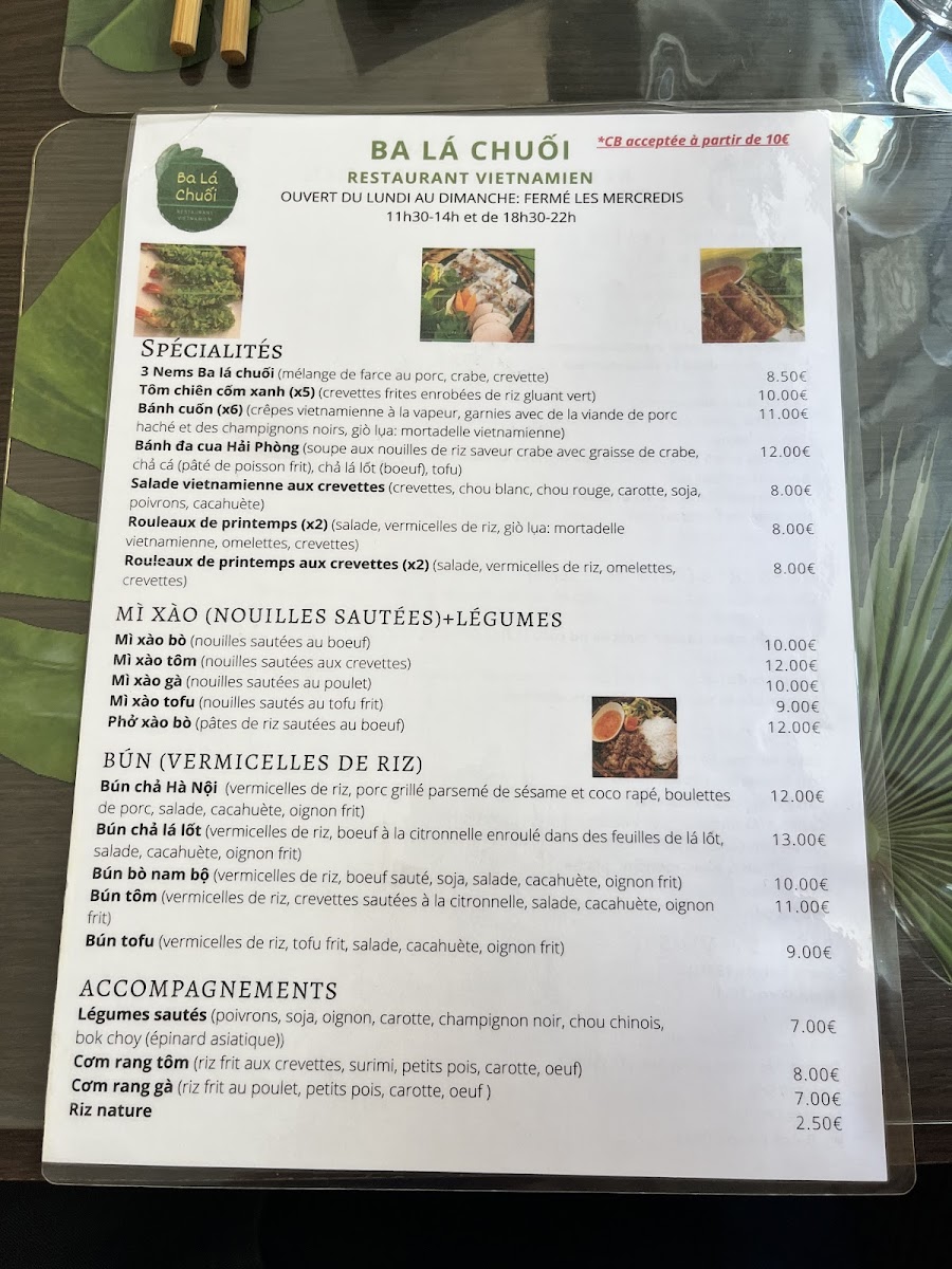 Menu Ba La Chuoi-9