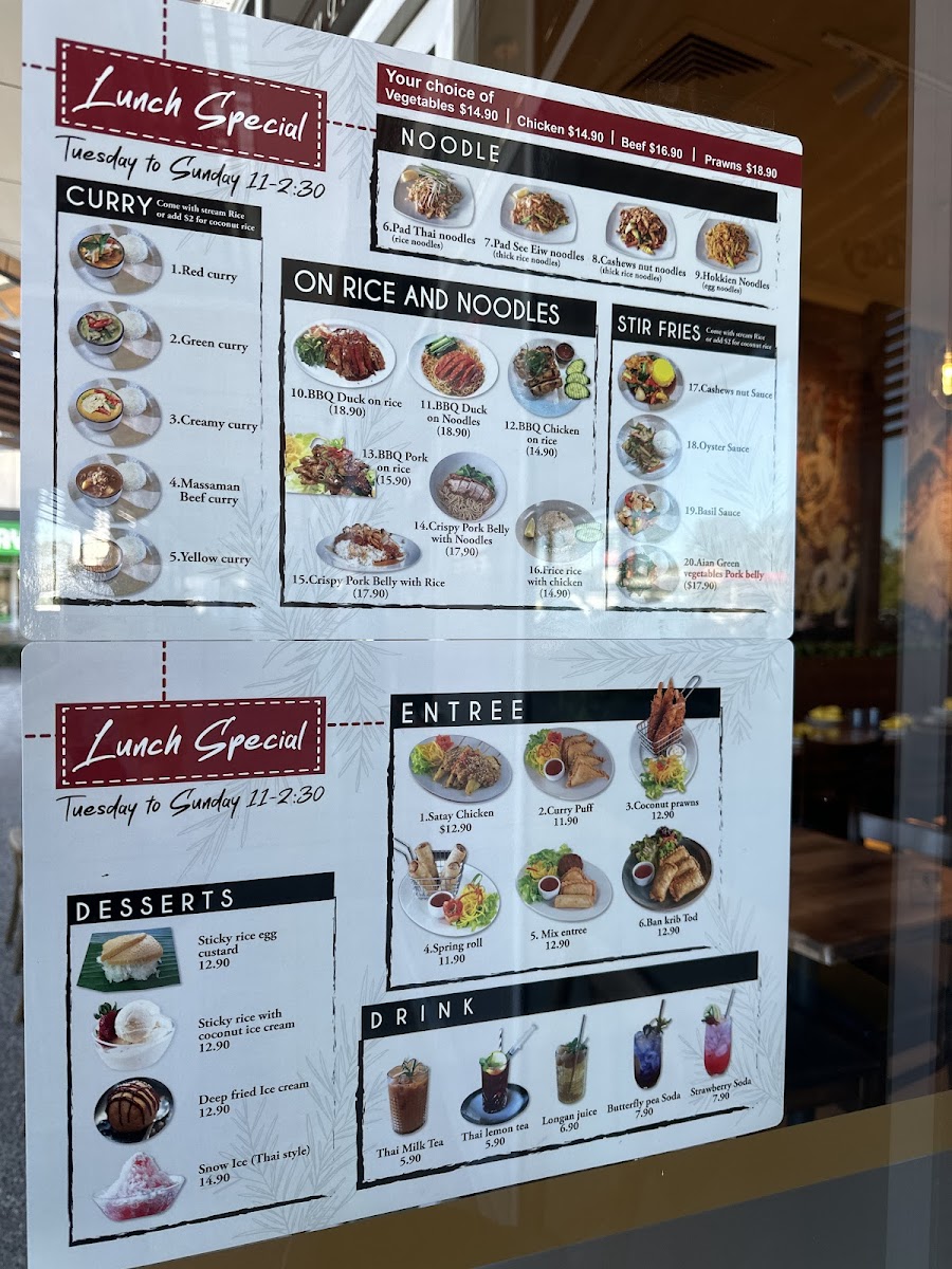 Menu Baan Phraya Thai Deception Bay-4