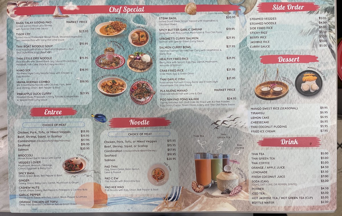 Baan Talay Thai Restaurant Menu-1