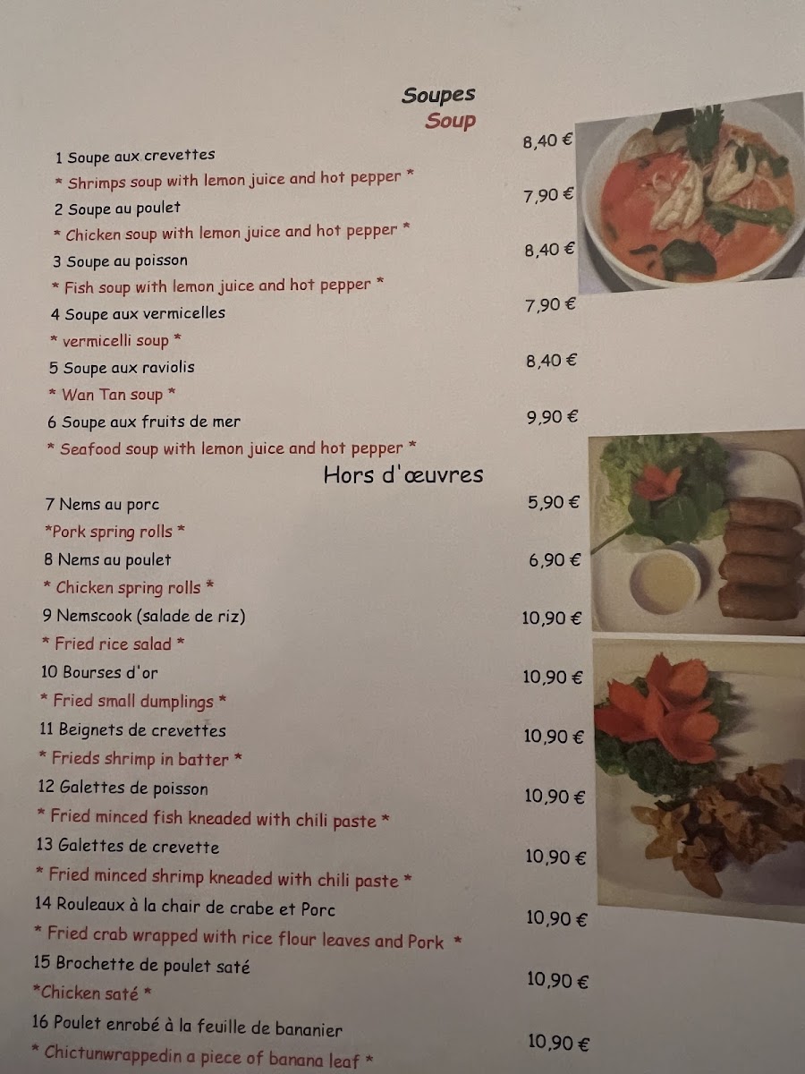 Menu Baan Thaï-1