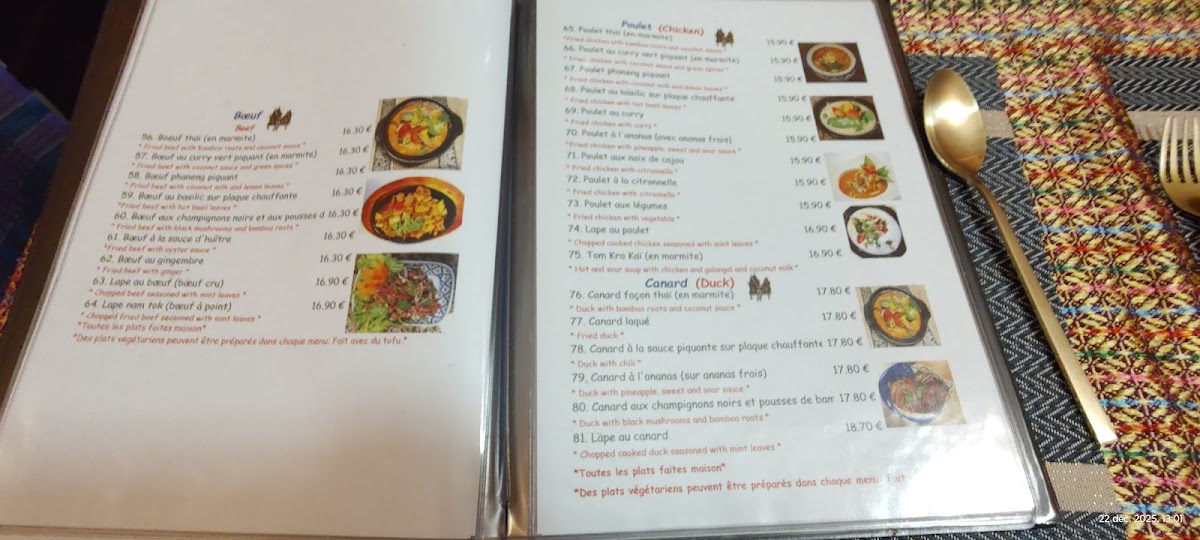 Menu Baan Thaï-4
