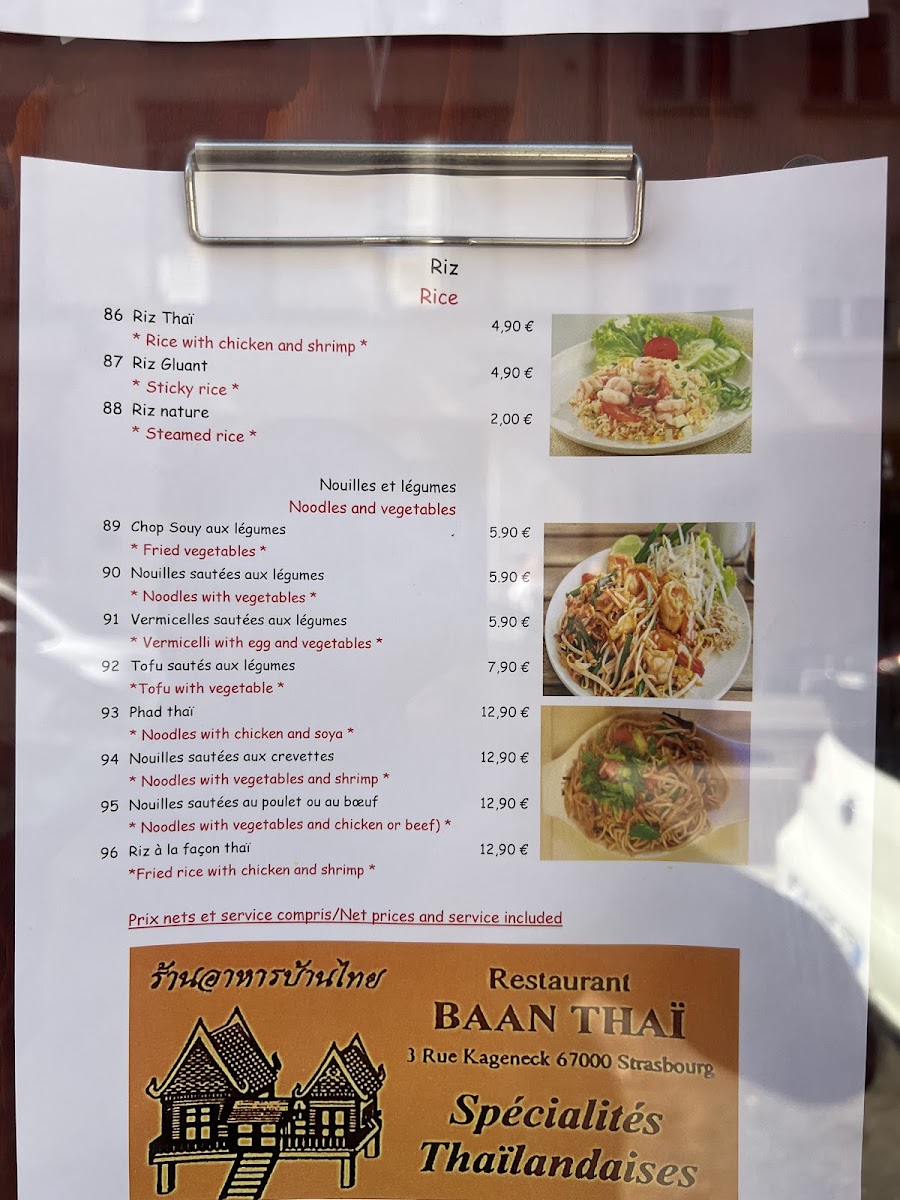 Menu Baan Thaï-5
