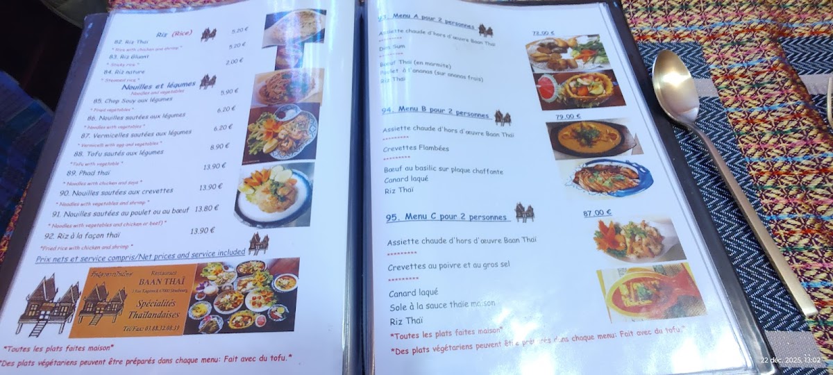 Menu Baan Thaï-8