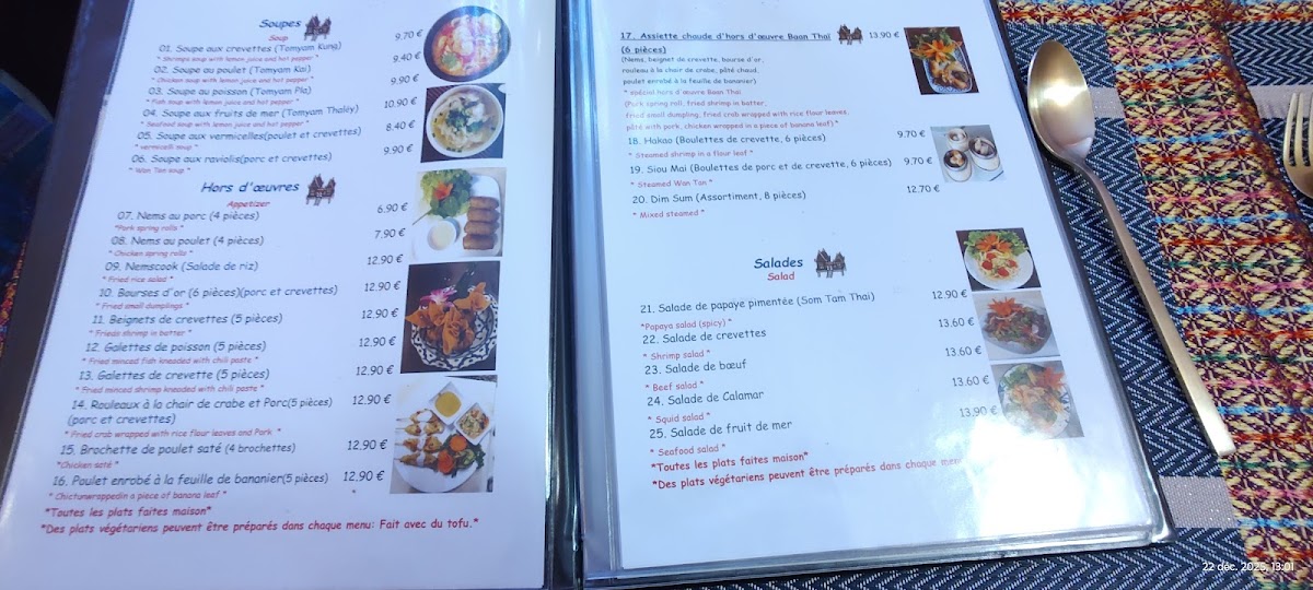 Menu Baan Thaï-9