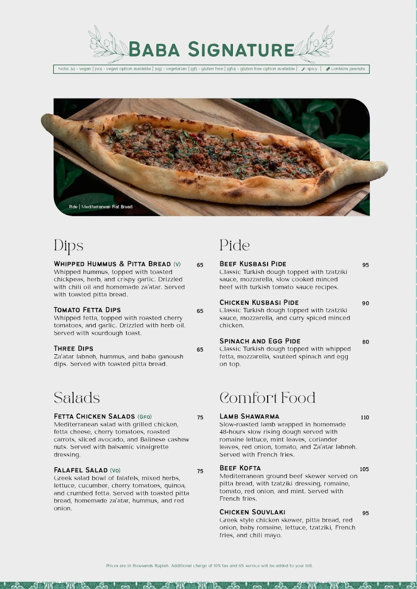 Menu Baba Bistro Ubud-1