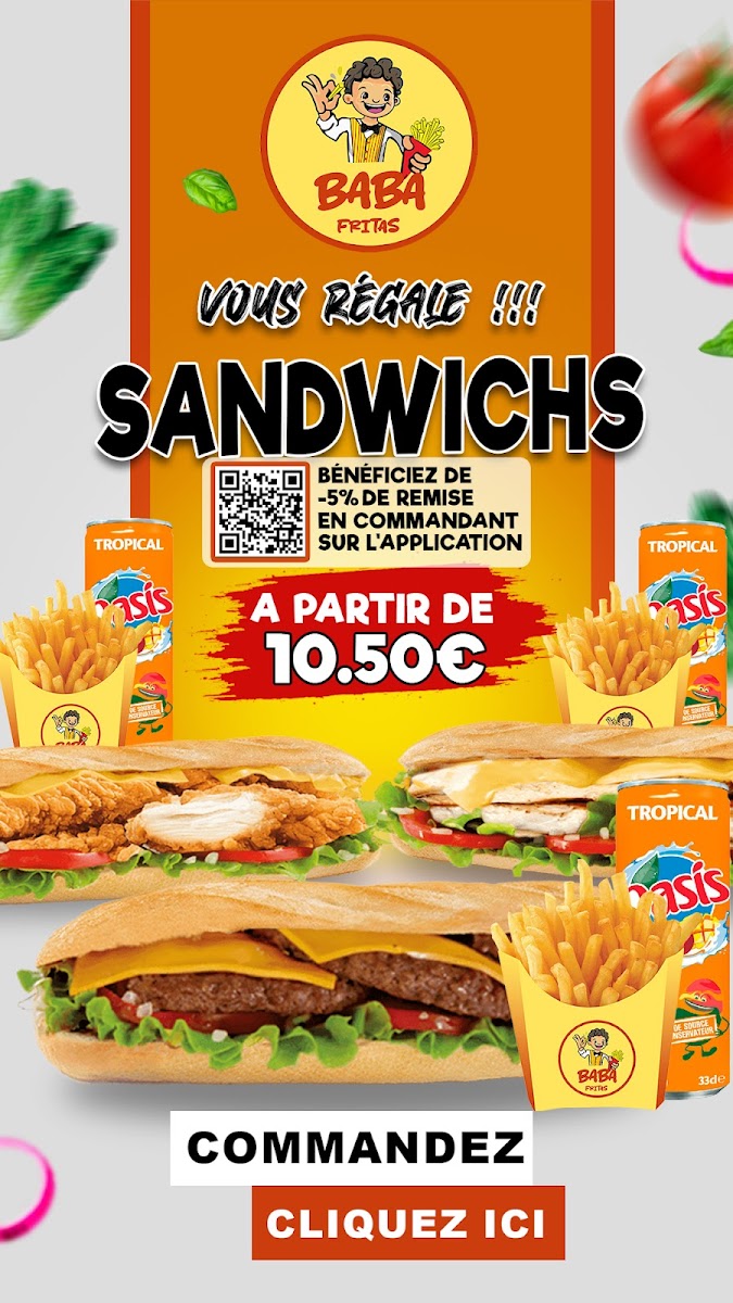 Menu Baba Fritas Restaurant & Aires De Jeux-4