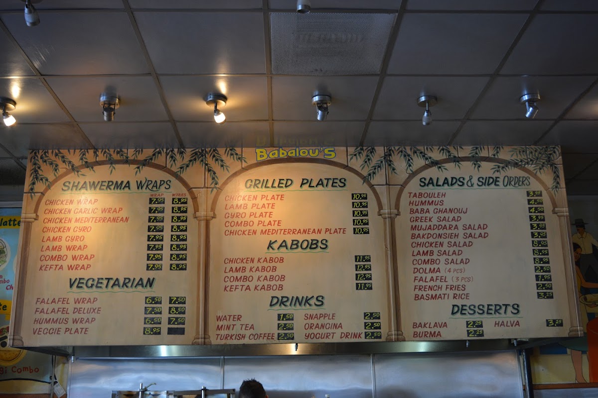 Menu Babalou's Mediterranean-3