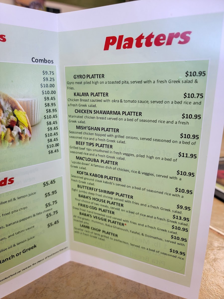 Menu Babas Shawarma Grill-8