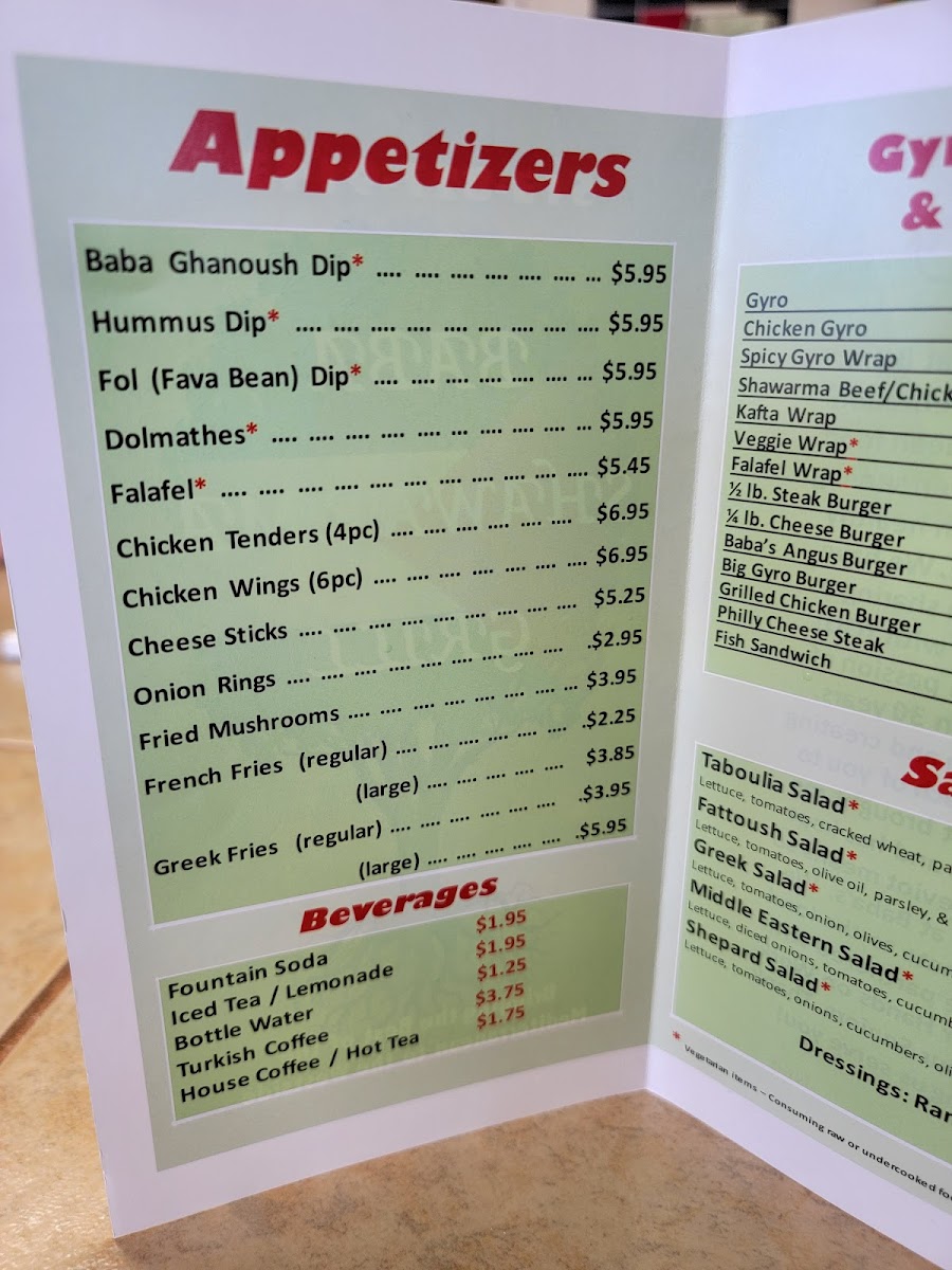 Menu Babas Shawarma Grill-9
